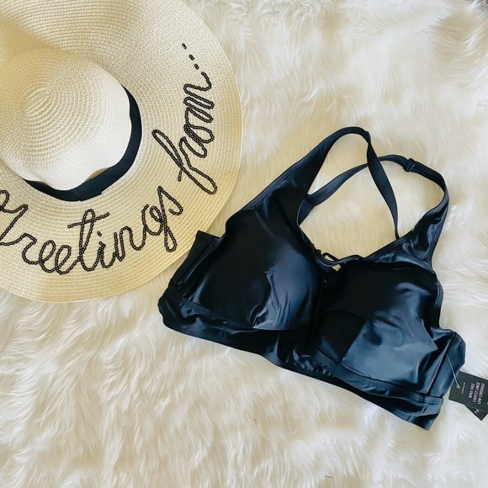 Torrid wireless XO black bikini top, Sz. 4X